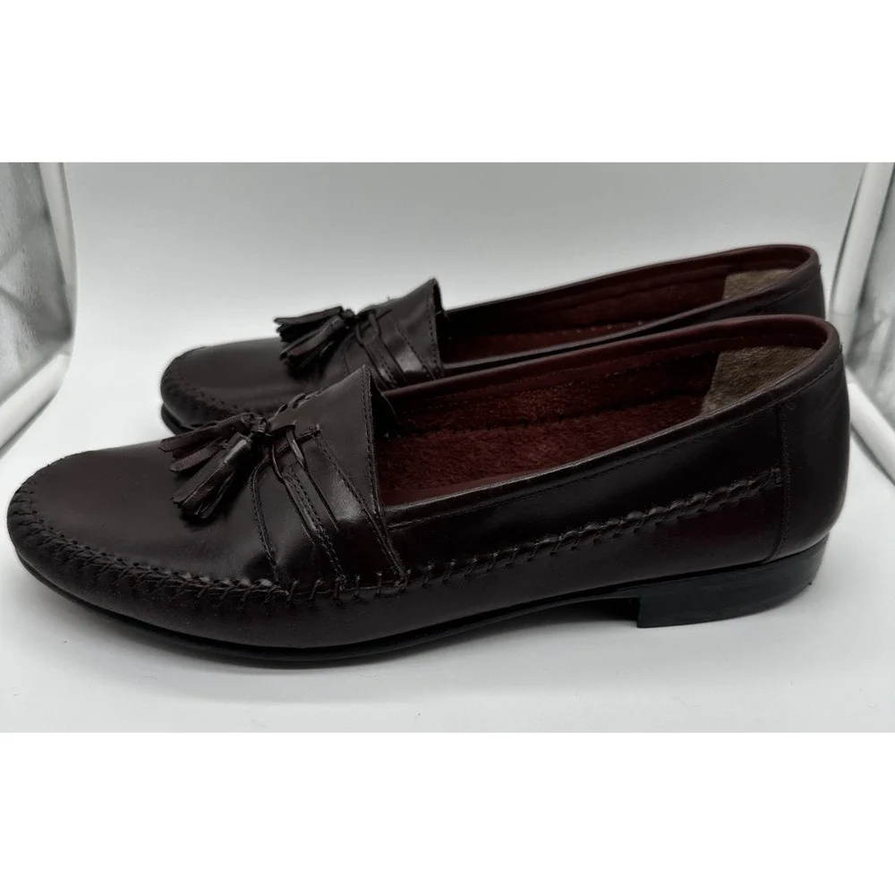 Giorgio Brutini Le Glove Men's Brown Leather Tassel Dress Loafers In Size 11EEE